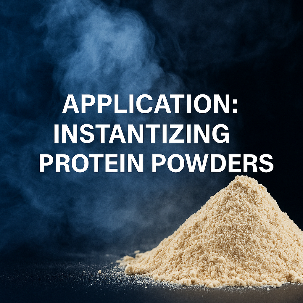 Instantizing and Mixing Protein Powders