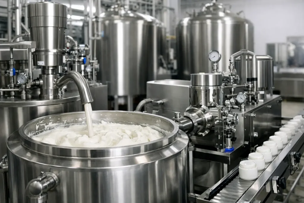 Best Equipment for Cream Manufacturing Plants