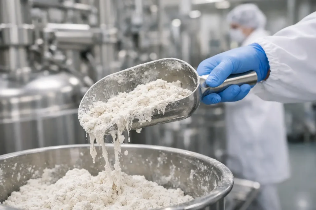 How to Handle Sticky Powders in Production
