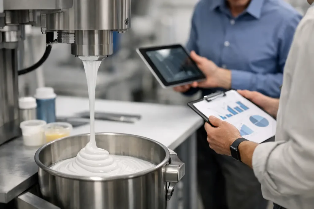Adhesive Mixing Throughput Case Study Results